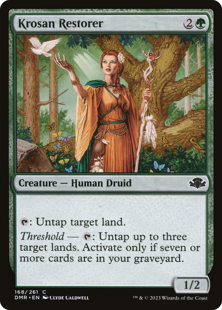 Krosan Restorer (DMR-168) - Dominaria Remastered - Premium MTG Single from Wizards of the Coast - Just $0.25! Shop now at Game Crave Tournament Store
