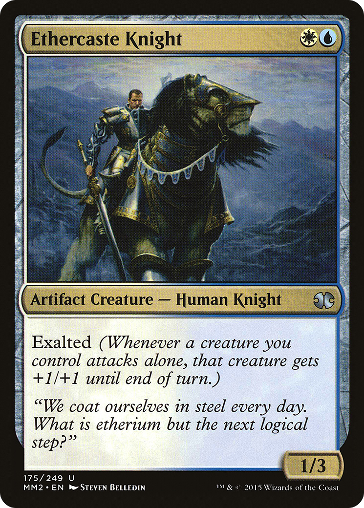 Ethercaste Knight (MM2-175) - Modern Masters 2015 - Premium MTG Single from Wizards of the Coast - Just $0.08! Shop now at Game Crave Tournament Store