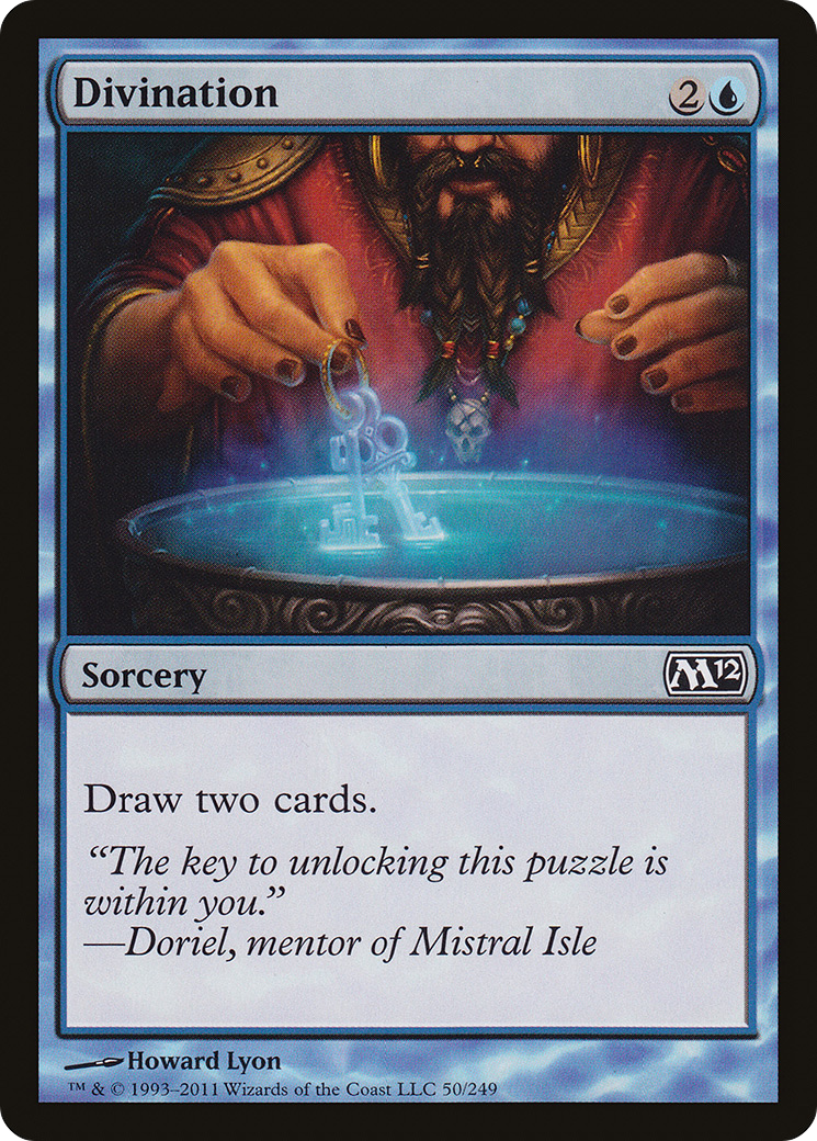 Divination (M12-050) - Magic 2012 - Premium MTG Single from Wizards of the Coast - Just $0.25! Shop now at Game Crave Tournament Store