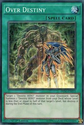 Over Destiny (DESO-EN015) - Destiny Soldiers 1st Edition - Premium Yugioh Single from Konami - Just $0.25! Shop now at Game Crave Tournament Store