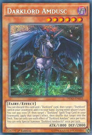 Darklord Amdusc (DESO-EN033) - Destiny Soldiers 1st Edition - Premium Yugioh Single from Konami - Just $1.91! Shop now at Game Crave Tournament Store