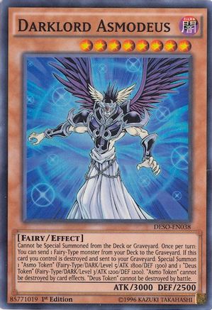 Darklord Asmodeus (DESO-EN038) - Destiny Soldiers 1st Edition - Premium Yugioh Single from Konami - Just $0.25! Shop now at Game Crave Tournament Store