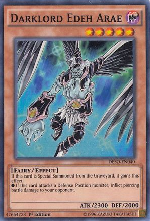 Darklord Edeh Arae (DESO-EN040) - Destiny Soldiers 1st Edition - Premium Yugioh Single from Konami - Just $0.08! Shop now at Game Crave Tournament Store