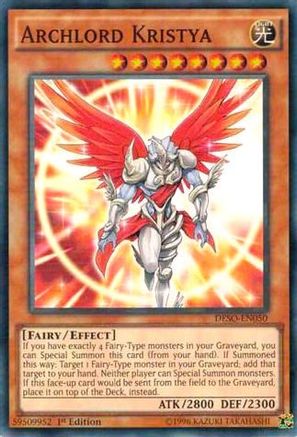 Archlord Kristya (DESO-EN050) - Destiny Soldiers 1st Edition - Premium Yugioh Single from Konami - Just $1.13! Shop now at Game Crave Tournament Store