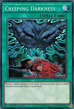 Creeping Darkness (DESO-EN058) - Destiny Soldiers 1st Edition - Premium Yugioh Single from Konami - Just $0.08! Shop now at Game Crave Tournament Store