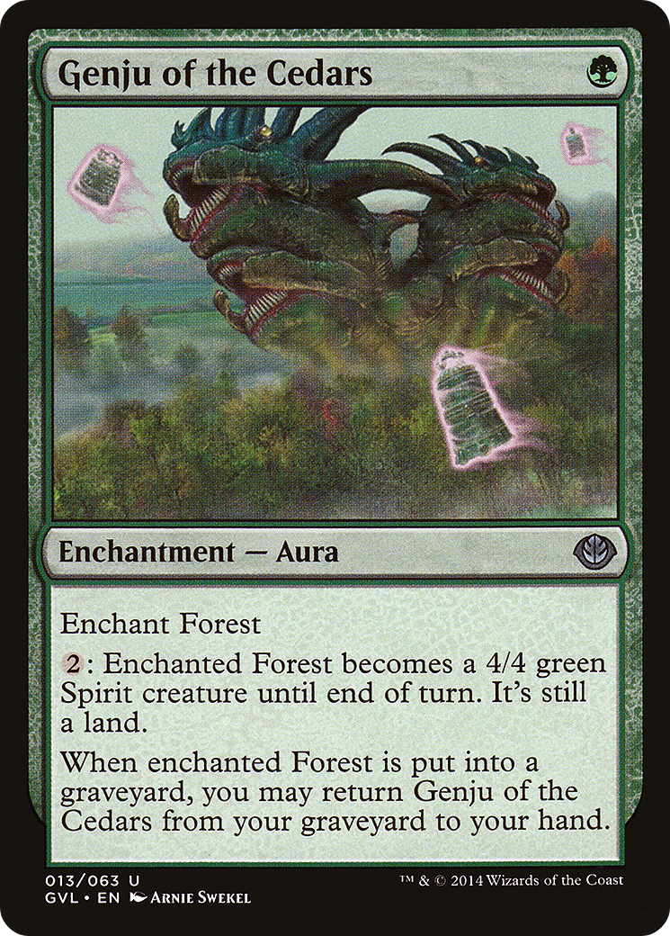 Genju of the Cedars (GVL-013) - Duel Decks Anthology: Garruk vs. Liliana - Premium MTG Single from Wizards of the Coast - Just $0.32! Shop now at Game Crave Tournament Store