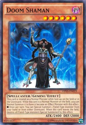 Doom Shaman (OP03-EN019) - OTS Tournament Pack 3 Unlimited - Premium Yugioh Single from Konami - Just $0.25! Shop now at Game Crave Tournament Store
