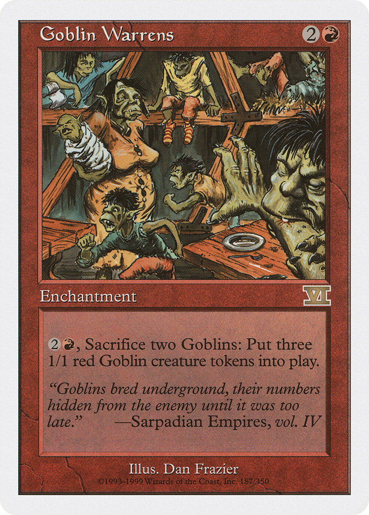 Goblin Warrens (6ED-187) - Classic Sixth Edition - Premium MTG Single from Wizards of the Coast - Just $0.75! Shop now at Game Crave Tournament Store
