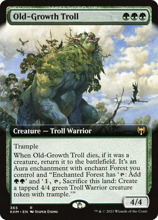 Old-Growth Troll (KHM-365) - Kaldheim: (Extended Art) - Premium MTG Single from Wizards of the Coast - Just $0.20! Shop now at Game Crave Tournament Store