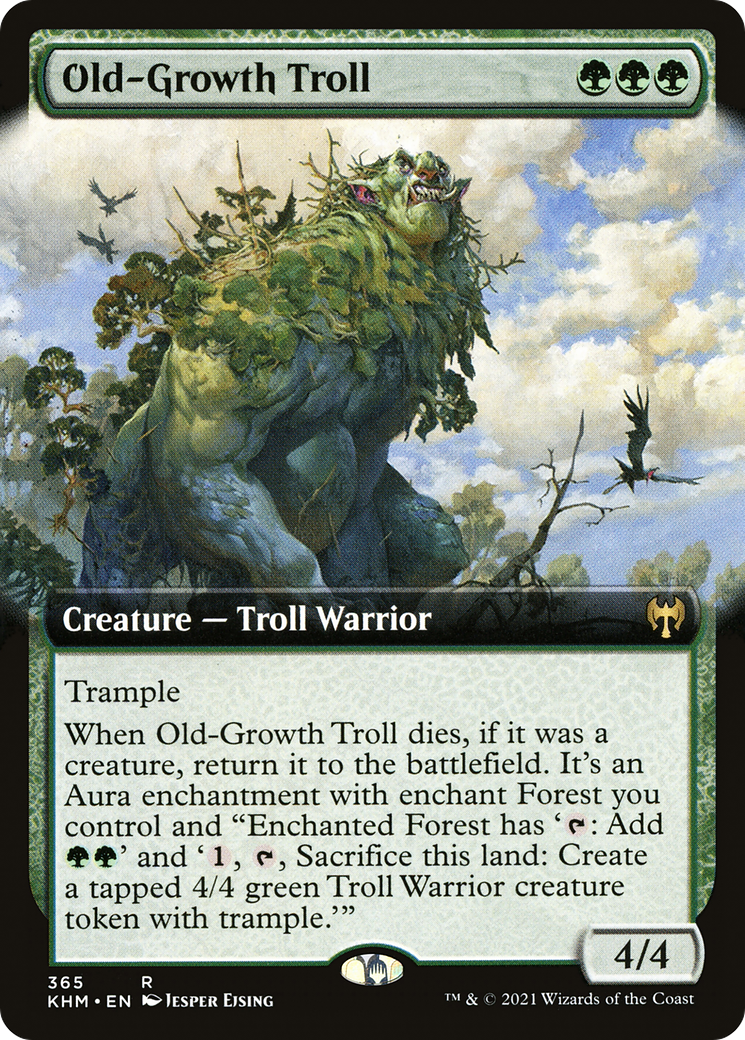 Old-Growth Troll (KHM-365) - Kaldheim: (Extended Art) Foil - Premium MTG Single from Wizards of the Coast - Just $0.24! Shop now at Game Crave Tournament Store