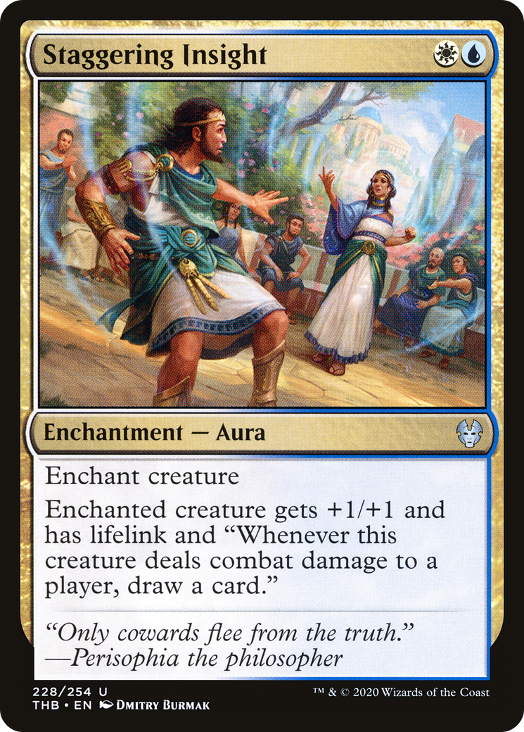 Staggering Insight (THB-228) - Theros Beyond Death Foil - Premium MTG Single from Wizards of the Coast - Just $0.26! Shop now at Game Crave Tournament Store