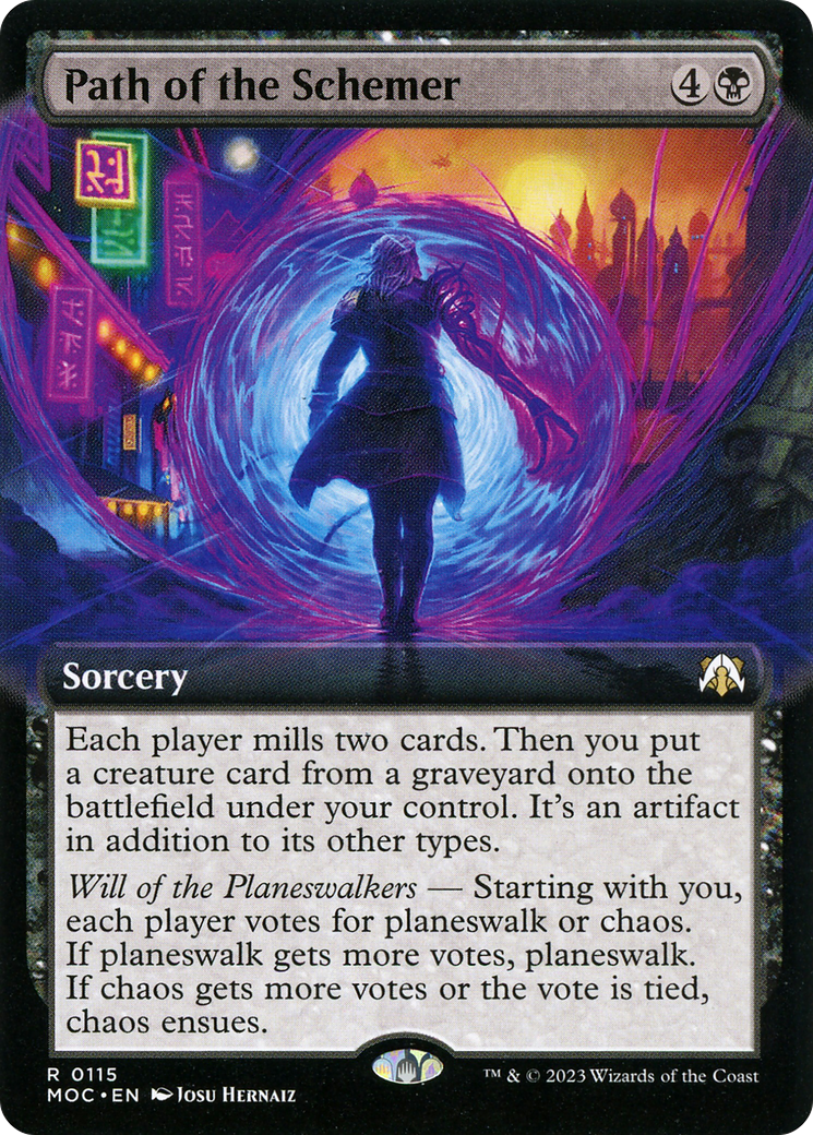 Path of the Schemer (MOC-115) - March of the Machine Commander: (Extended Art) - Premium MTG Single from Wizards of the Coast - Just $0.25! Shop now at Game Crave Tournament Store