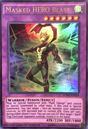 Masked HERO Blast (JUMP-EN078) - Shonen Jump Magazine Promos Limited - Premium Yugioh Single from Konami - Just $10.20! Shop now at Game Crave Tournament Store