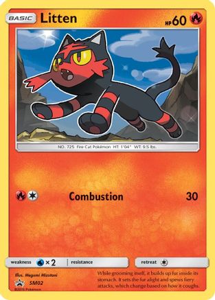 Litten SM02/248 - SM Black Star Promos Holofoil - Premium Pokemon Single from Nintendo - Just $1.10! Shop now at Game Crave Tournament Store