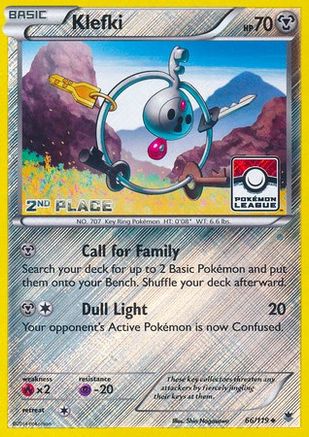 Klefki - 66/119 (Pokemon League) [2nd Place] 66 - League & Championship Cards Reverse Holofoil - Premium Pokemon Single from Nintendo - Just $1.58! Shop now at Game Crave Tournament Store