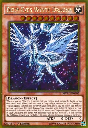 Deep-Eyes White Dragon (MVP1-ENG05) - The Dark Side of Dimensions Movie Pack: Gold Edition Unlimited - Premium Yugioh Single from Konami - Just $1.50! Shop now at Game Crave Tournament Store