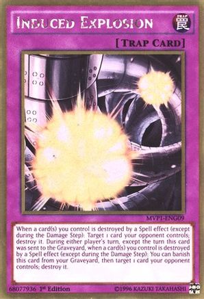 Induced Explosion (MVP1-ENG09) - The Dark Side of Dimensions Movie Pack: Gold Edition 1st Edition - Premium Yugioh Single from Konami - Just $0.11! Shop now at Game Crave Tournament Store