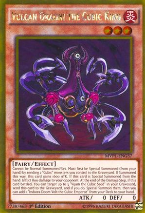 Vulcan Dragni the Cubic King (MVP1-ENG37) - The Dark Side of Dimensions Movie Pack: Gold Edition Unlimited - Premium Yugioh Single from Konami - Just $0.25! Shop now at Game Crave Tournament Store