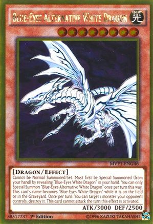 Blue-Eyes Alternative White Dragon (MVP1-ENG46) - The Dark Side of Dimensions Movie Pack: Gold Edition 1st Edition - Premium Yugioh Single from Konami - Just $6.98! Shop now at Game Crave Tournament Store