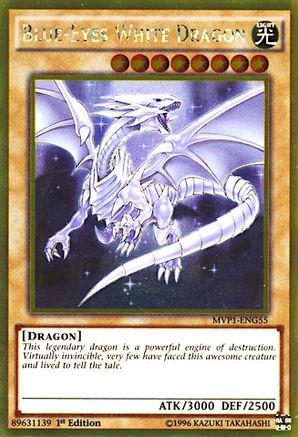 Blue-Eyes White Dragon (MVP1-ENG55) - The Dark Side of Dimensions Movie Pack: Gold Edition 1st Edition - Premium Yugioh Single from Konami - Just $4.60! Shop now at Game Crave Tournament Store