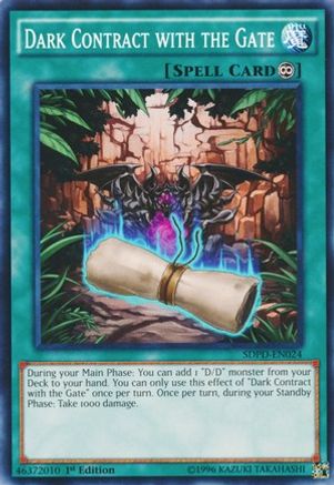 Dark Contract with the Gate (SDPD-EN024) - Structure Deck: Pendulum Domination 1st Edition - Premium Yugioh Single from Konami - Just $0.62! Shop now at Game Crave Tournament Store