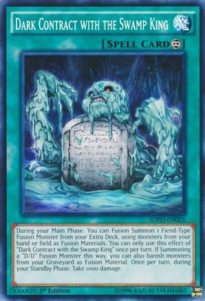 Dark Contract with the Swamp King (SDPD-EN025) - Structure Deck: Pendulum Domination 1st Edition - Premium Yugioh Single from Konami - Just $0.25! Shop now at Game Crave Tournament Store