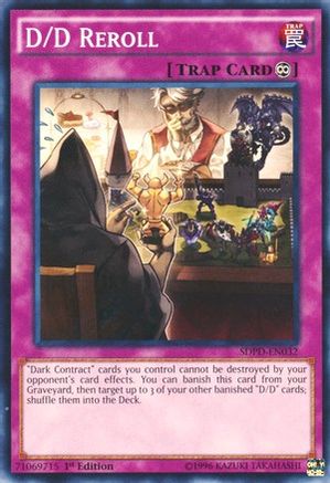 D/D Reroll (SDPD-EN032) - Structure Deck: Pendulum Domination 1st Edition - Premium Yugioh Single from Konami - Just $0.08! Shop now at Game Crave Tournament Store