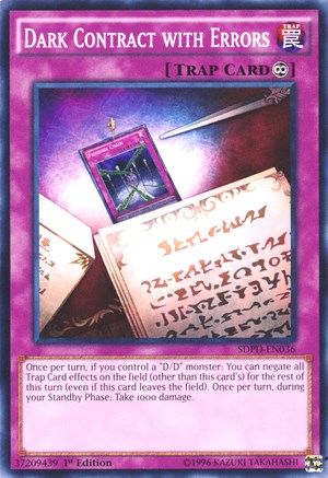 Dark Contract with Errors (SDPD-EN036) - Structure Deck: Pendulum Domination 1st Edition - Premium Yugioh Single from Konami - Just $0.08! Shop now at Game Crave Tournament Store