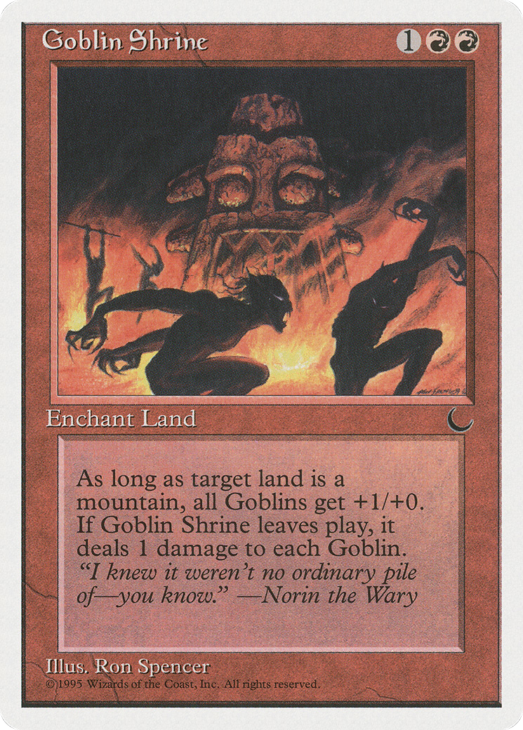 Goblin Shrine (CHR-050) - Chronicles - Premium MTG Single from Wizards of the Coast - Just $0.08! Shop now at Game Crave Tournament Store