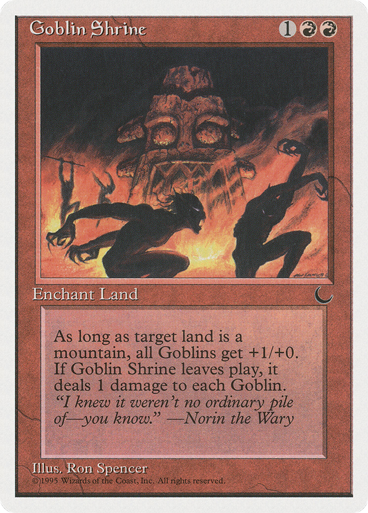 Goblin Shrine (CHR-050) - Chronicles - Premium MTG Single from Wizards of the Coast - Just $0.08! Shop now at Game Crave Tournament Store