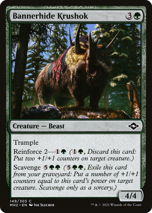 Bannerhide Krushok (MH2-149) - Modern Horizons 2 Foil - Premium MTG Single from Wizards of the Coast - Just $0.25! Shop now at Game Crave Tournament Store