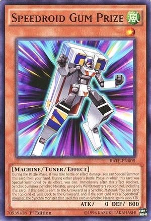 Speedroid Gum Prize (RATE-EN005) - Raging Tempest 1st Edition - Premium Yugioh Single from Konami - Just $0.08! Shop now at Game Crave Tournament Store