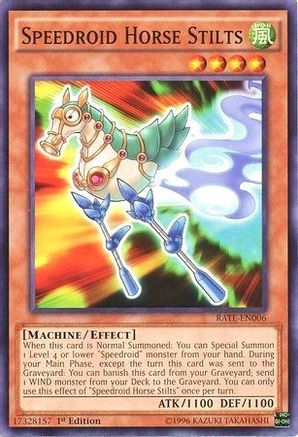 Speedroid Horse Stilts (RATE-EN006) - Raging Tempest Unlimited - Premium Yugioh Single from Konami - Just $0.25! Shop now at Game Crave Tournament Store