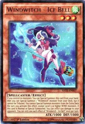 Windwitch - Ice Bell (RATE-EN007) - Raging Tempest Unlimited - Premium Yugioh Single from Konami - Just $0.38! Shop now at Game Crave Tournament Store