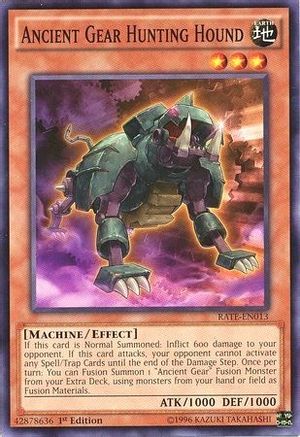 Ancient Gear Hunting Hound (RATE-EN013) - Raging Tempest Unlimited - Premium Yugioh Single from Konami - Just $0.32! Shop now at Game Crave Tournament Store