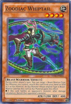 Zoodiac Whiptail (RATE-EN016) - Raging Tempest 1st Edition - Premium Yugioh Single from Konami - Just $0.08! Shop now at Game Crave Tournament Store