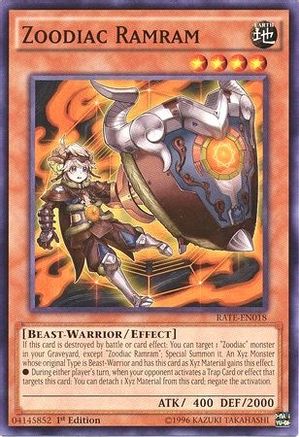 Zoodiac Ramram (RATE-EN018) - Raging Tempest 1st Edition - Premium Yugioh Single from Konami - Just $0.26! Shop now at Game Crave Tournament Store