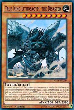 True King Lithosagym, the Disaster (RATE-EN019) - Raging Tempest Unlimited - Premium Yugioh Single from Konami - Just $0.25! Shop now at Game Crave Tournament Store