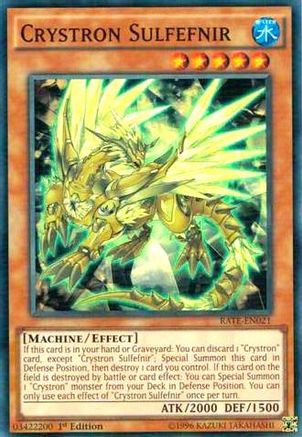 Crystron Sulfefnir (RATE-EN021) - Raging Tempest Unlimited - Premium Yugioh Single from Konami - Just $2.34! Shop now at Game Crave Tournament Store