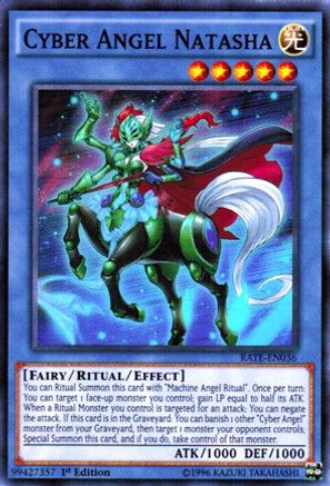 Cyber Angel Natasha (RATE-EN036) - Raging Tempest Unlimited - Premium Yugioh Single from Konami - Just $0.19! Shop now at Game Crave Tournament Store