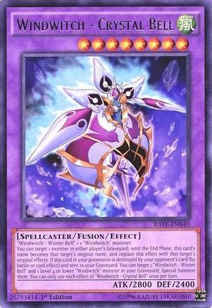 Windwitch - Crystal Bell (RATE-EN040) - Raging Tempest 1st Edition - Premium Yugioh Single from Konami - Just $0.26! Shop now at Game Crave Tournament Store