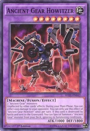 Ancient Gear Howitzer (RATE-EN042) - Raging Tempest Unlimited - Premium Yugioh Single from Konami - Just $0.08! Shop now at Game Crave Tournament Store