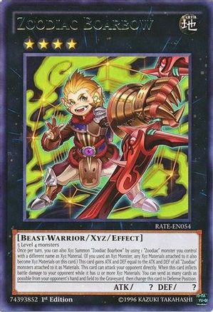 Zoodiac Boarbow (RATE-EN054) - Raging Tempest 1st Edition - Premium Yugioh Single from Konami - Just $0.37! Shop now at Game Crave Tournament Store