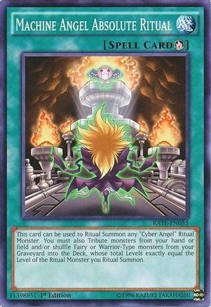 Machine Angel Absolute Ritual (RATE-EN055) - Raging Tempest 1st Edition - Premium Yugioh Single from Konami - Just $0.23! Shop now at Game Crave Tournament Store