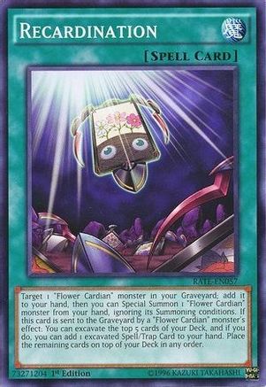 Recardination (RATE-EN057) - Raging Tempest Unlimited - Premium Yugioh Single from Konami - Just $0.25! Shop now at Game Crave Tournament Store