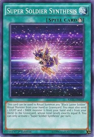 Super Soldier Synthesis (RATE-EN062) - Raging Tempest 1st Edition - Premium Yugioh Single from Konami - Just $0.43! Shop now at Game Crave Tournament Store