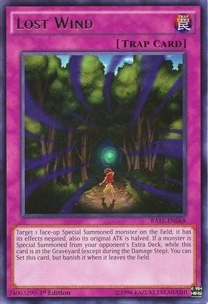 Lost Wind (RATE-EN068) - Raging Tempest 1st Edition - Premium Yugioh Single from Konami - Just $0.28! Shop now at Game Crave Tournament Store