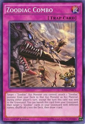 Zoodiac Combo (RATE-EN071) - Raging Tempest 1st Edition - Premium Yugioh Single from Konami - Just $0.26! Shop now at Game Crave Tournament Store