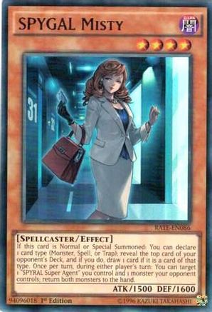 SPYGAL Misty (RATE-EN086) - Raging Tempest 1st Edition - Premium Yugioh Single from Konami - Just $0.26! Shop now at Game Crave Tournament Store
