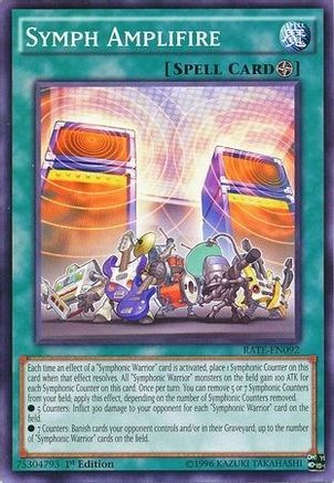 Symph Amplifire (RATE-EN092) - Raging Tempest Unlimited - Premium Yugioh Single from Konami - Just $0.25! Shop now at Game Crave Tournament Store